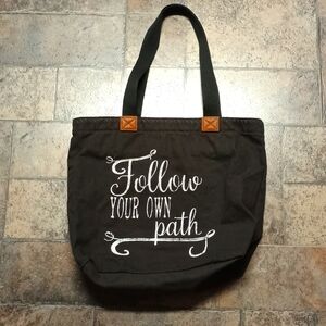 Follow Your Own Path Thirty One canvas tote